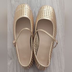 Gold Women's Ballet Flats